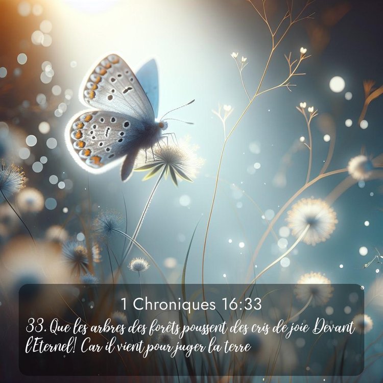 Segond 1 Chroniques 16:33