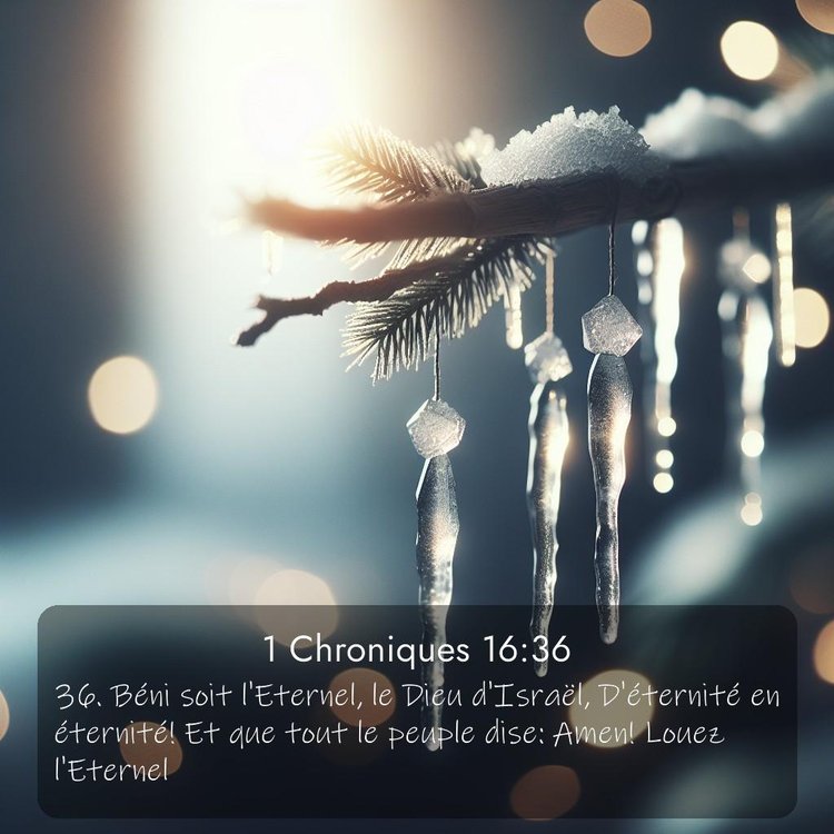 Segond 1 Chroniques 16:36