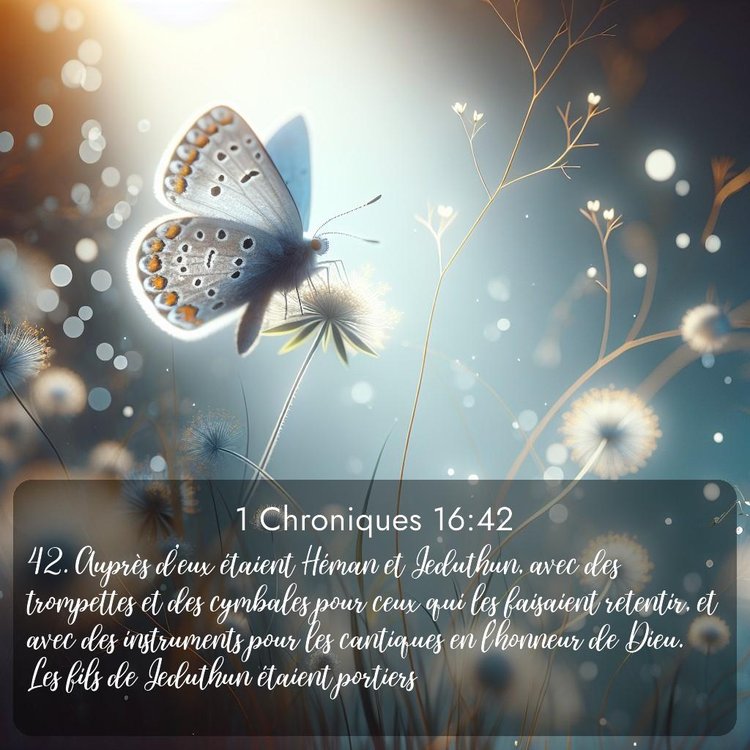 Segond 1 Chroniques 16:42