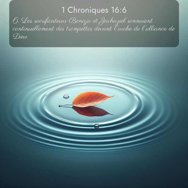 Segond 1 Chroniques 16:6