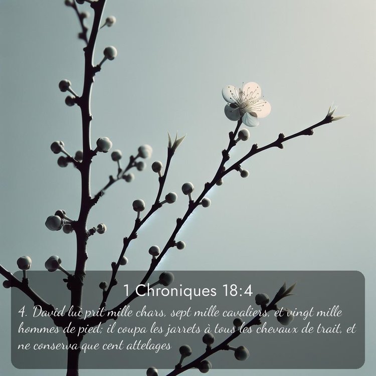 Segond 1 Chroniques 18:4