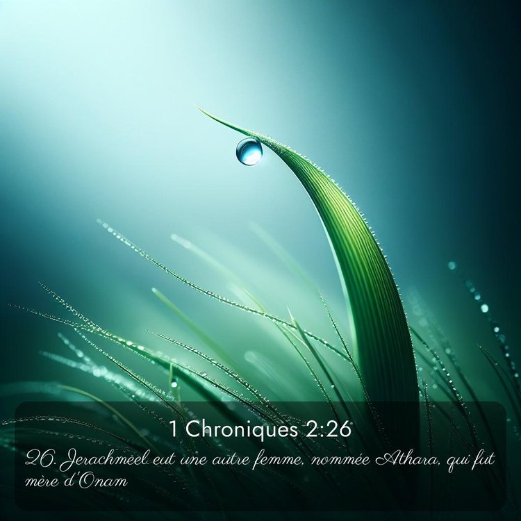 Segond 1 Chroniques 2:26