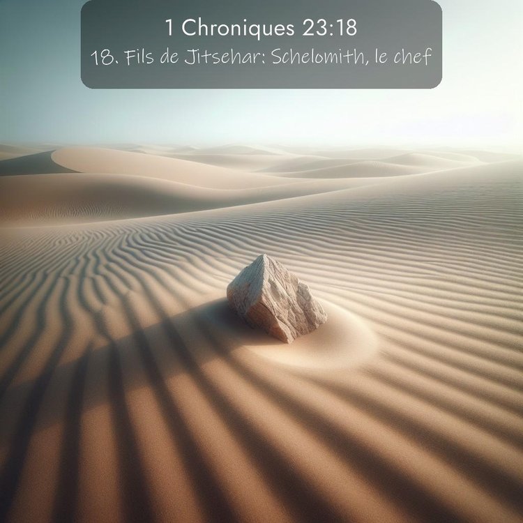 Segond 1 Chroniques 23:18