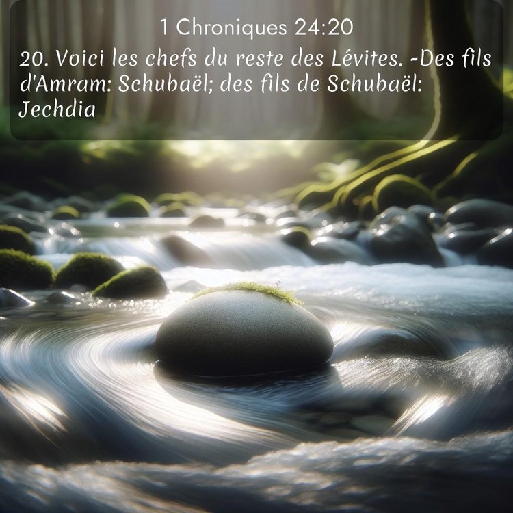 Segond 1 Chroniques 24:20