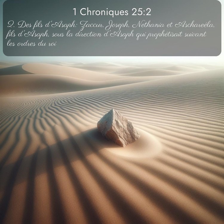 Segond 1 Chroniques 25:2