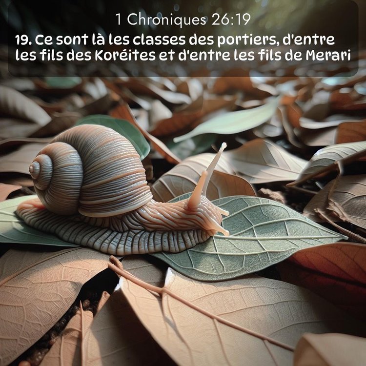 Segond 1 Chroniques 26:19