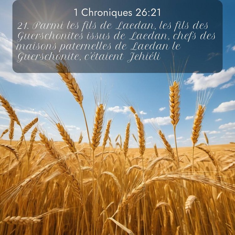 Segond 1 Chroniques 26:21