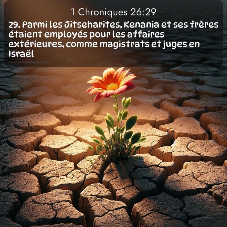 Segond 1 Chroniques 26:29