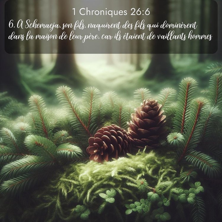 Segond 1 Chroniques 26:6