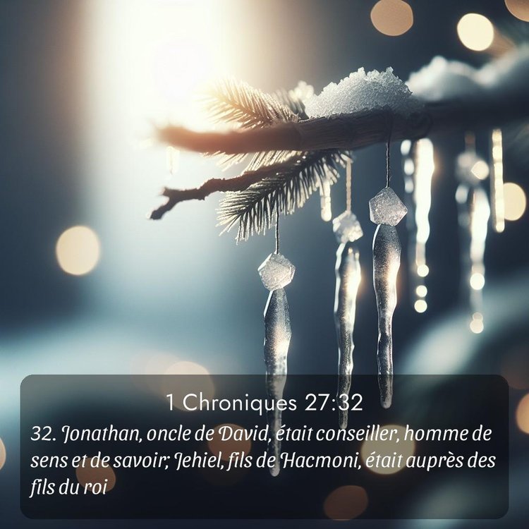 Segond 1 Chroniques 27:32