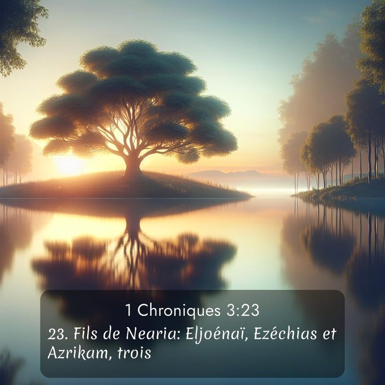 Segond 1 Chroniques 3:23