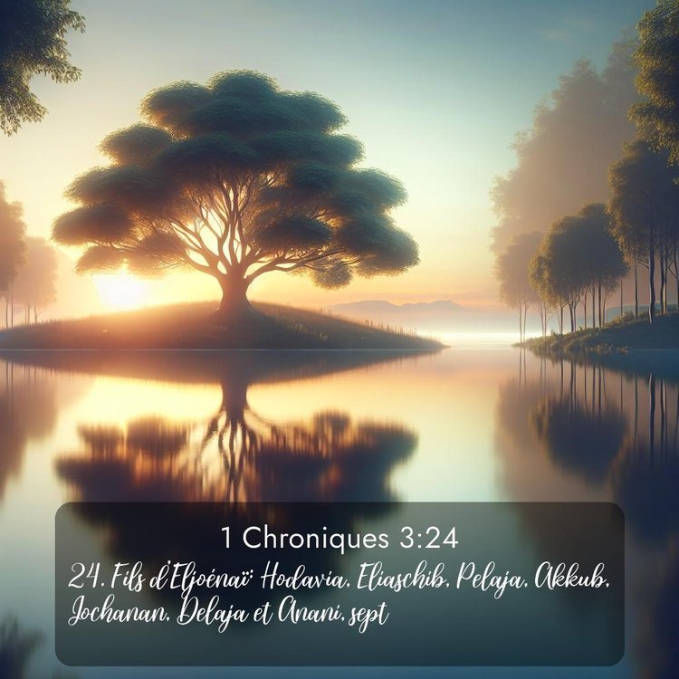 Segond 1 Chroniques 3:24