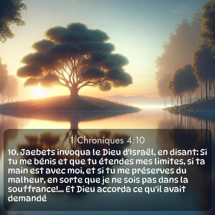 Segond 1 Chroniques 4:10