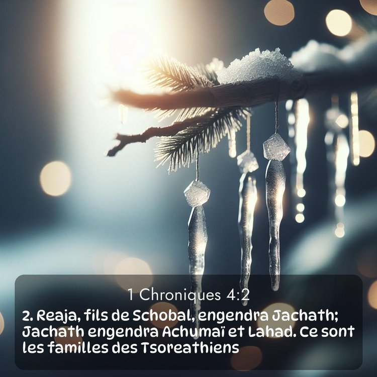 Segond 1 Chroniques 4:2