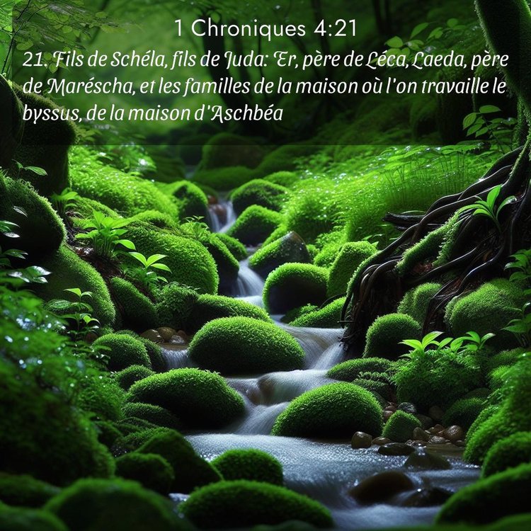 Segond 1 Chroniques 4:21