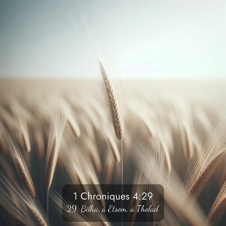 Segond 1 Chroniques 4:29