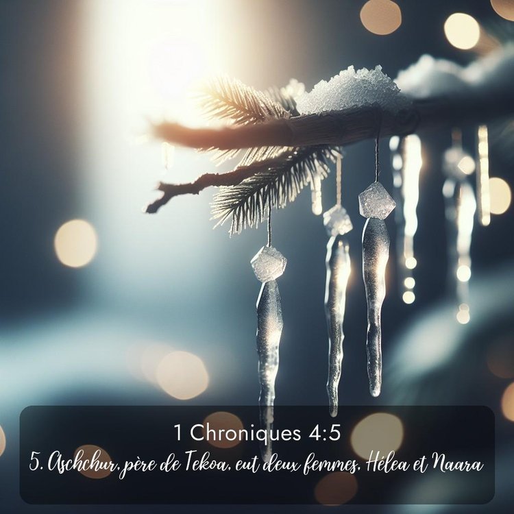 Segond 1 Chroniques 4:5