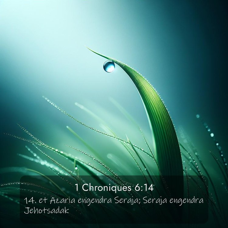 Segond 1 Chroniques 6:14