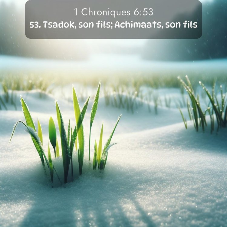 Segond 1 Chroniques 6:53