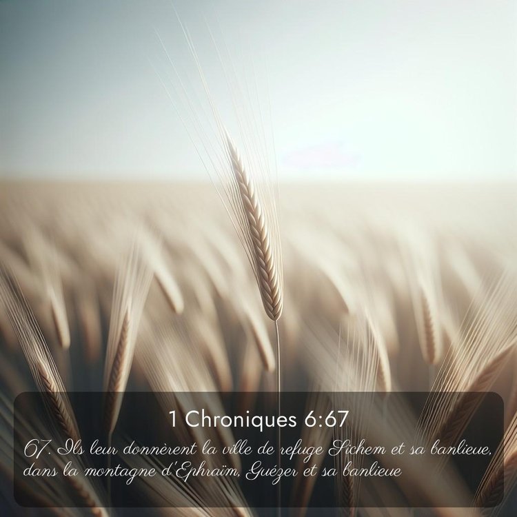 Segond 1 Chroniques 6:67