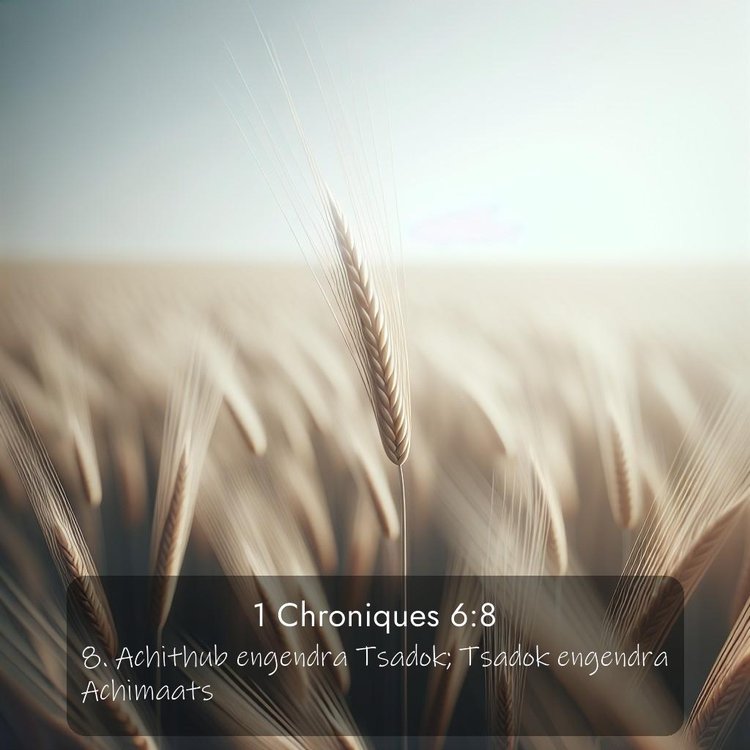 Segond 1 Chroniques 6:8