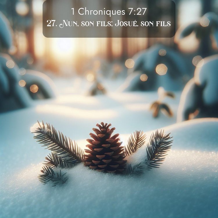 Segond 1 Chroniques 7:27