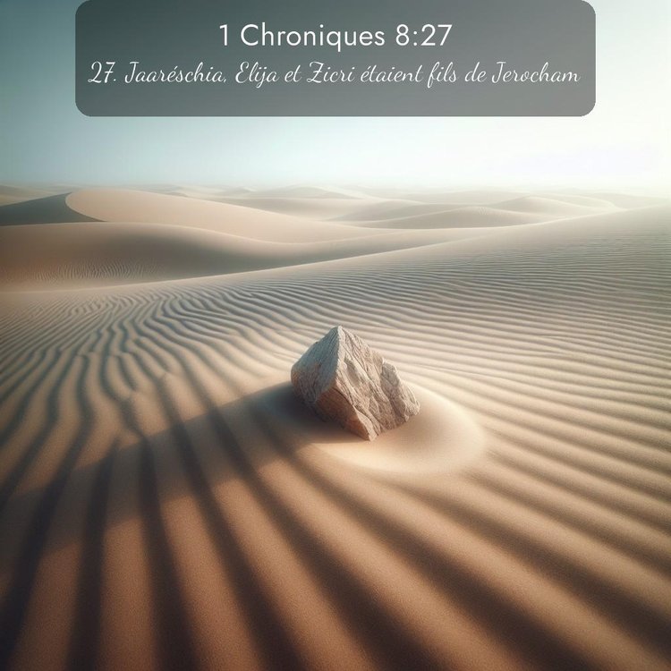 Segond 1 Chroniques 8:27