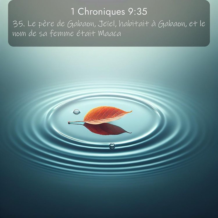 Segond 1 Chroniques 9:35