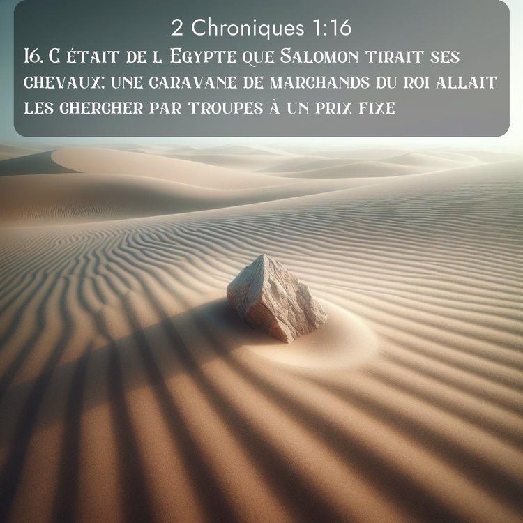 Segond 2 Chroniques 1:16