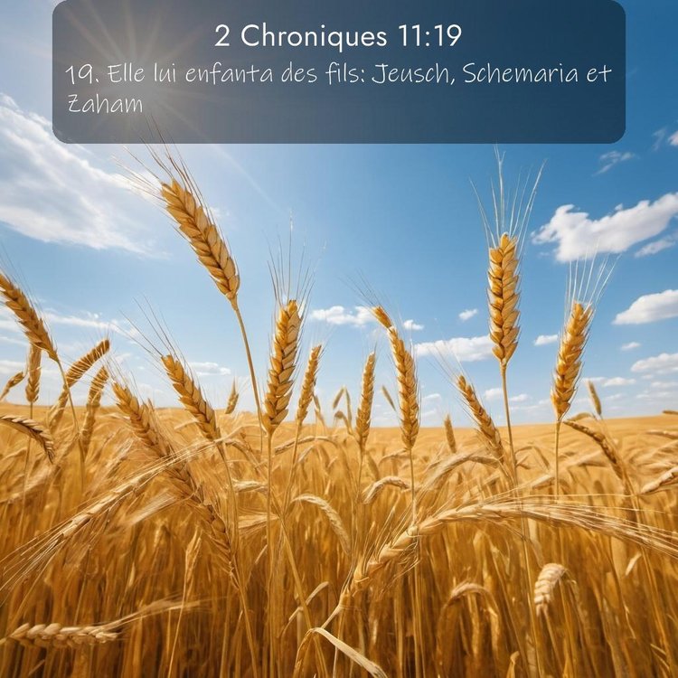 Segond 2 Chroniques 11:19