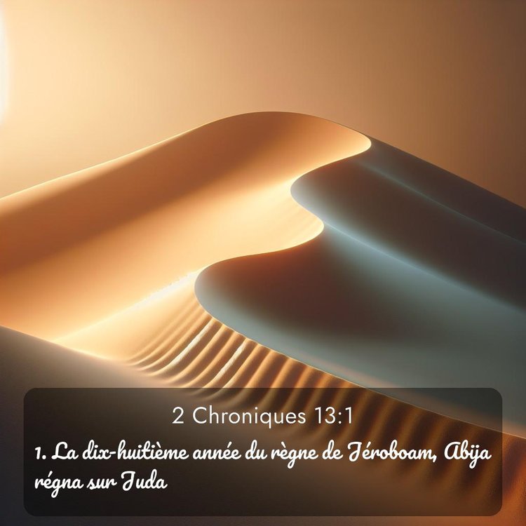 Segond 2 Chroniques 13:1