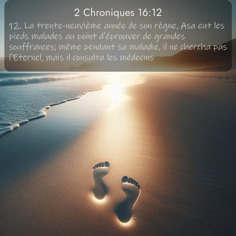 Segond 2 Chroniques 16:12