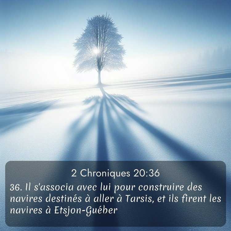 Segond 2 Chroniques 20:36