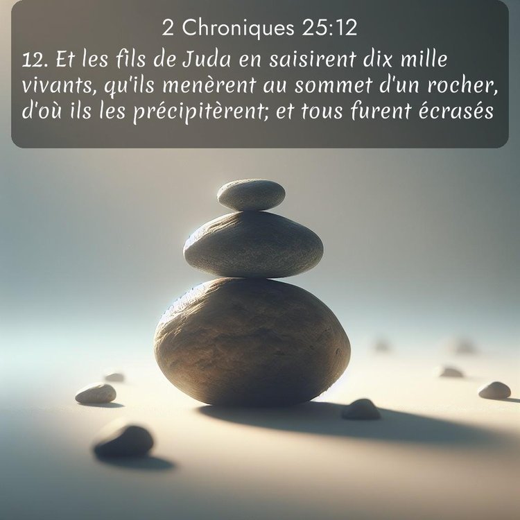 Segond 2 Chroniques 25:12