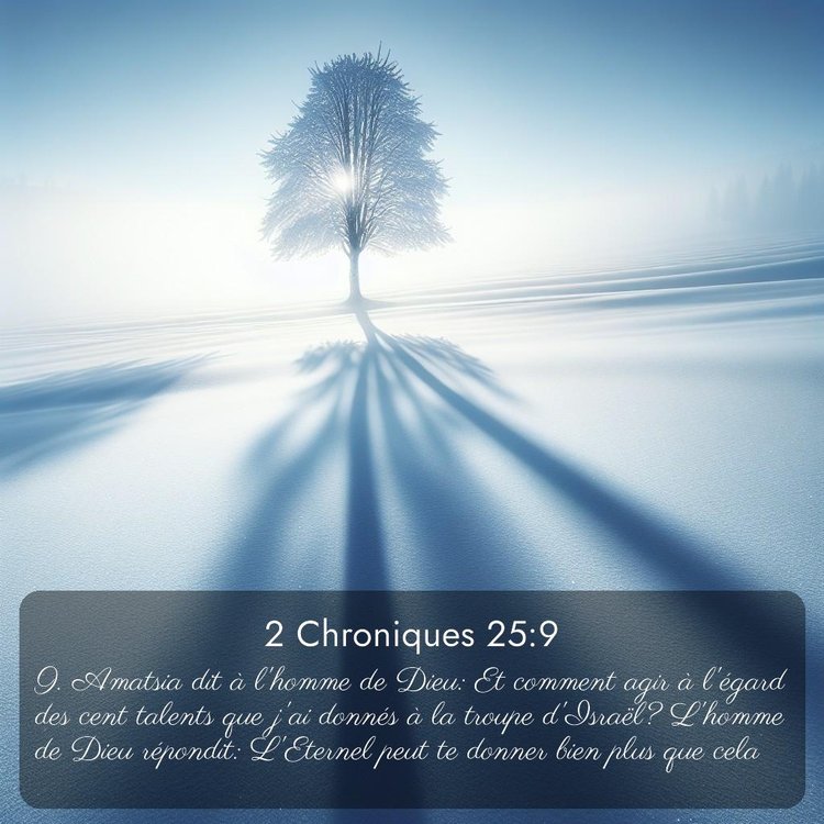 Segond 2 Chroniques 25:9