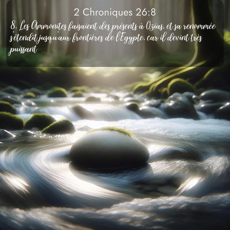 Segond 2 Chroniques 26:8