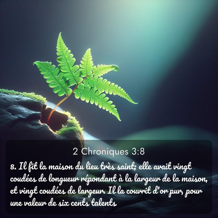 Segond 2 Chroniques 3:8