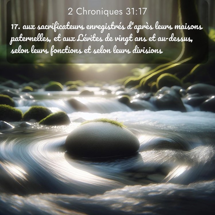 Segond 2 Chroniques 31:17