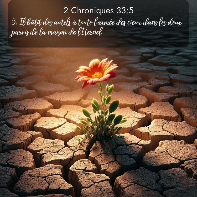 Segond 2 Chroniques 33:5