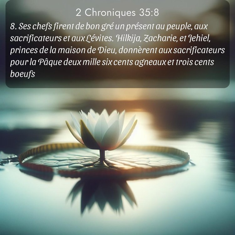 Segond 2 Chroniques 35:8