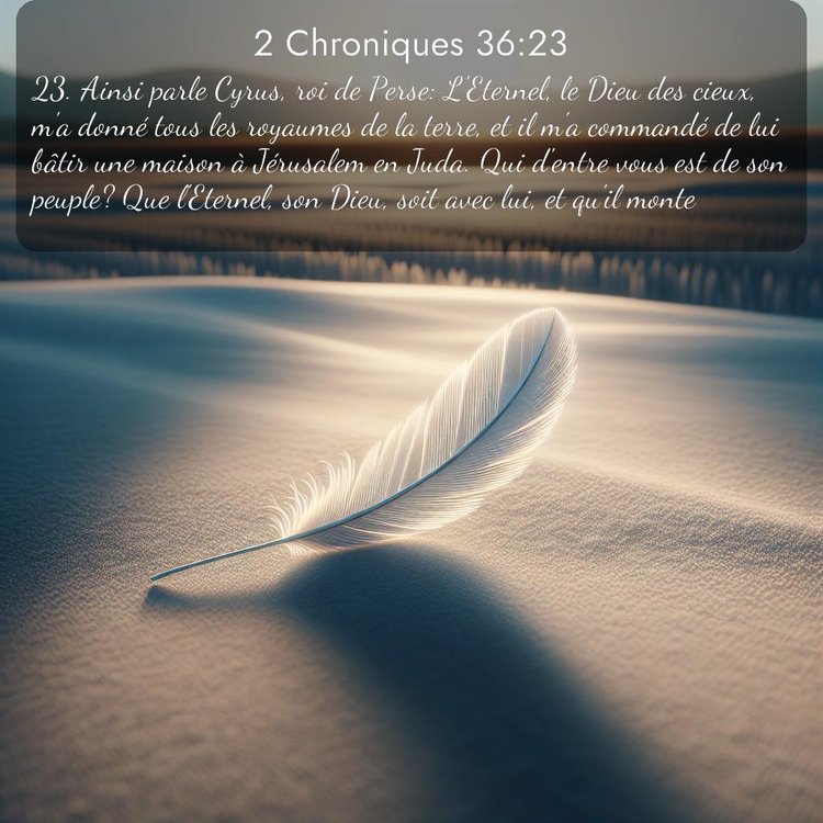 Segond 2 Chroniques 36:23