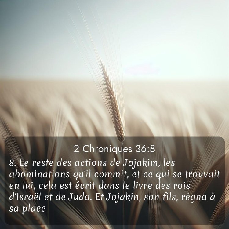 Segond 2 Chroniques 36:8