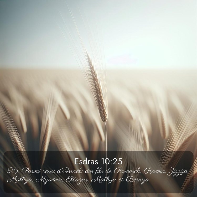 Segond Esdras 10:25