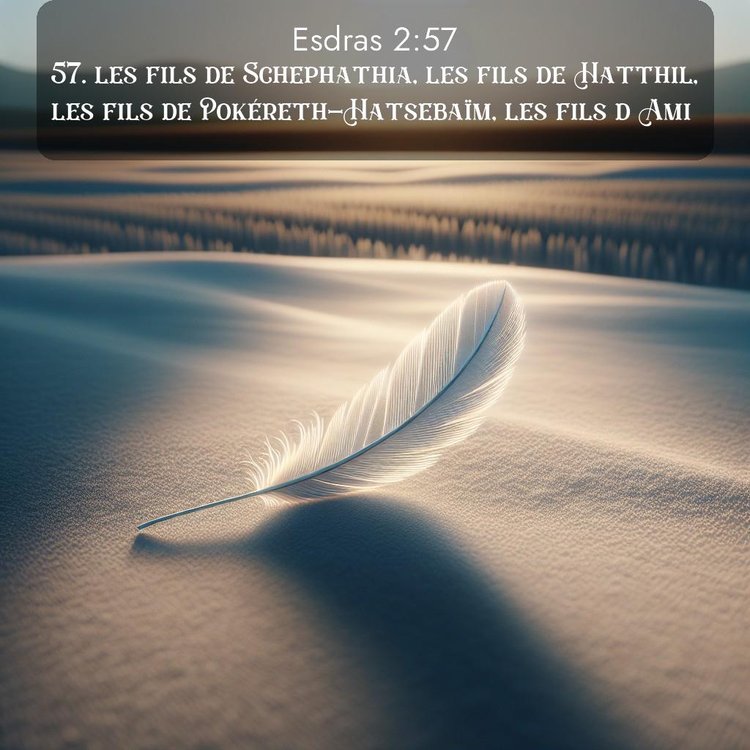 Segond Esdras 2:57