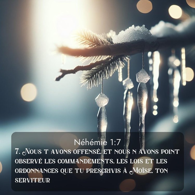 Segond Néhémie 1:7