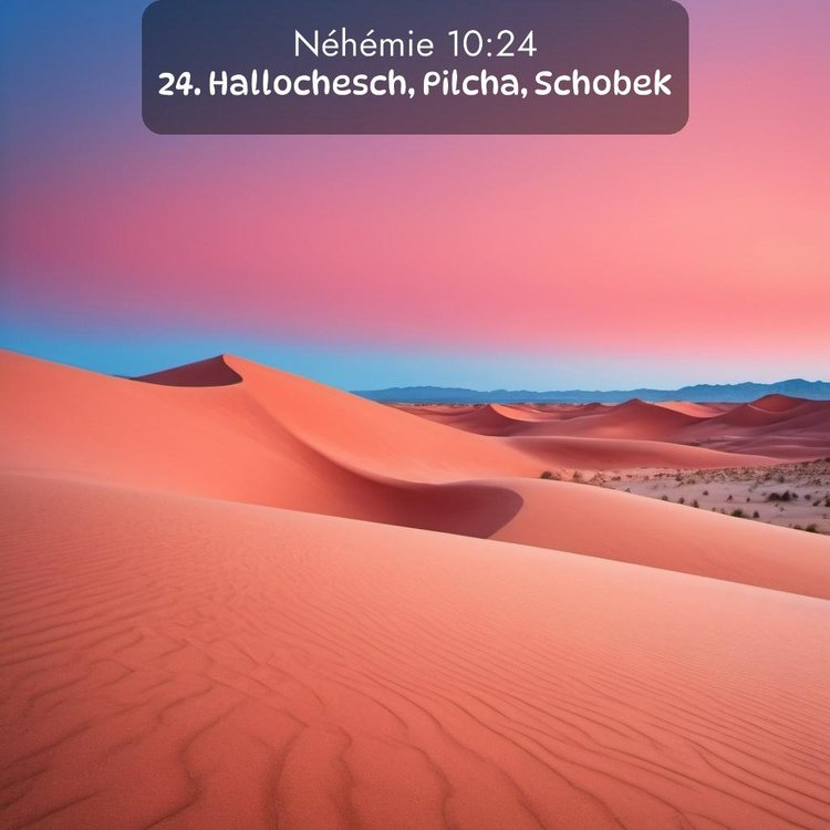 Segond Néhémie 10:24