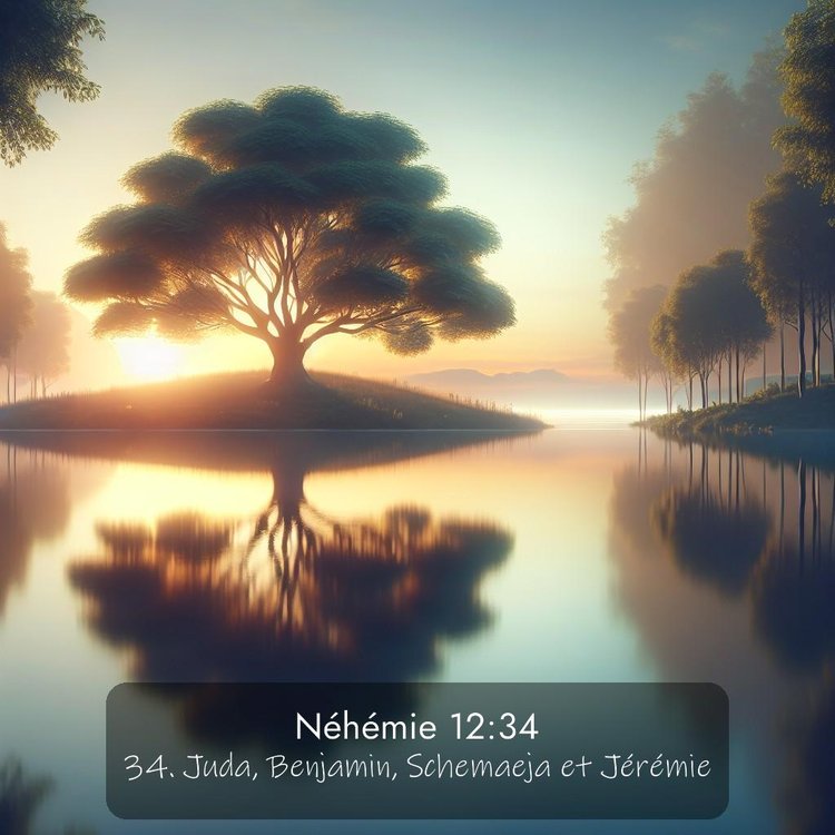 Segond Néhémie 12:34