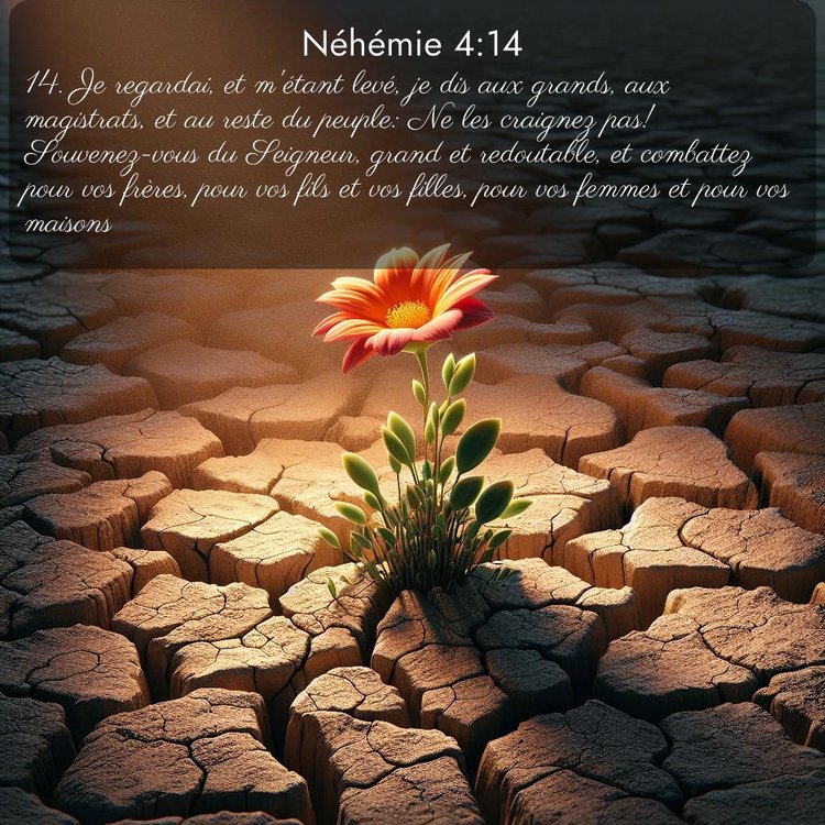 Segond Néhémie 4:14