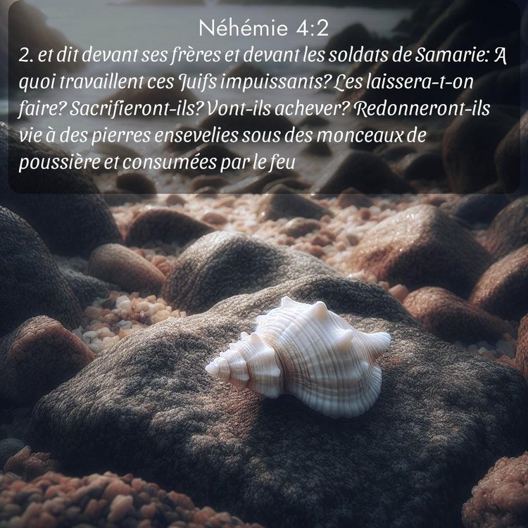 Segond Néhémie 4:2