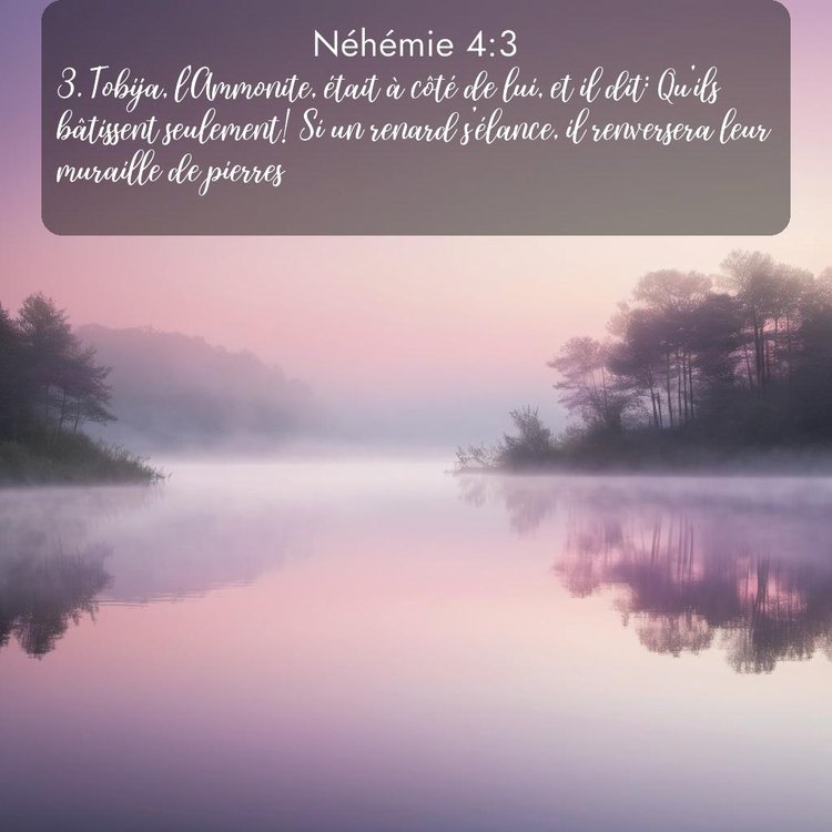 Segond Néhémie 4:3